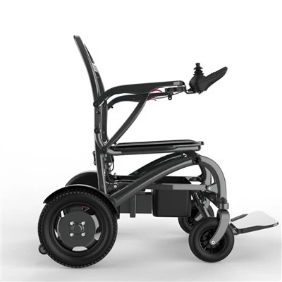 Scaun cu rotile electric pliabil ultra-din fibră de carbon, pentru călătorii